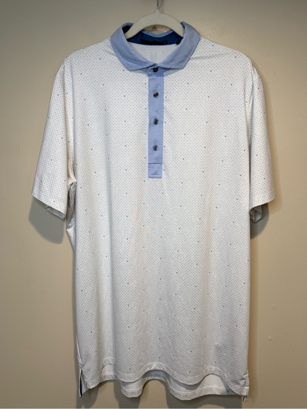 Greyson G Squared Short Sleeve Polo All-Over Print size XL